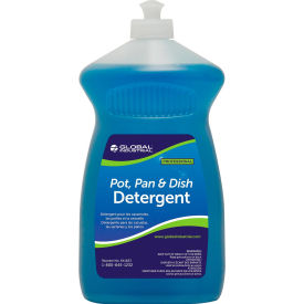 Global Industrial Pot, Pan & Dish Detergent, 28 oz. Bottle, 6/Case