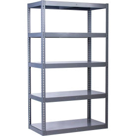 Global Industrial 5 Shelf, High Capacity Boltless Shelving, Steel deck, 48"W x 36"D x 72"H