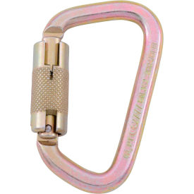 Global Industrial 7/8" Double-Locking Gate Carabiner, Self-Closing