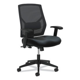 HON Crio High-Back Task Chair, Supports to 250 lb, 18" to 22" Seat Height, Black