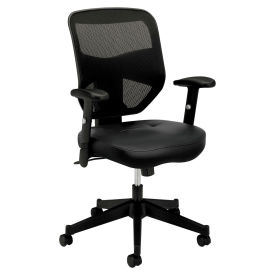 HON VL531 Mesh High-Back Task Chair with Adjustable Arms, Black