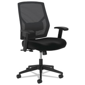 HON VL581 High-Back Task Chair, Supports to 250 lb, 18" to 22" Seat Height, Black