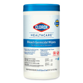 Clorox Healthcare Bleach Germicidal Wipes, 70 Wipes/Canister