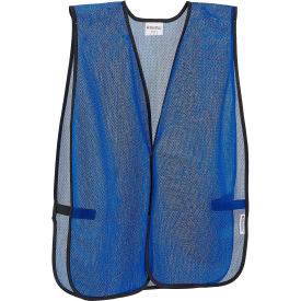 Global Industrial Mesh Hi-Vis Safety Vest, Blue, One Size