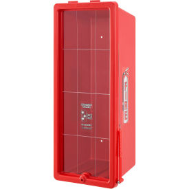 Global Industrial Fire Extinguisher Cabinet, Plastic, Fits 20 lbs., Red