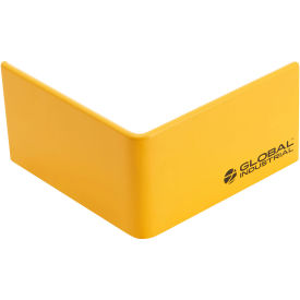 Global Industrial Safety Floor Curb, 90° Corner, 5/16'' Thick, Yellow