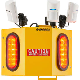 Global Industrial Forklift Awareness Sensor, 3 Sensors, 4 Lights, 25' Power Cord