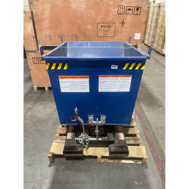 OPEN BOX - Global Industrial Steel Self-Dumping Forklift Hopper, 1/2 Cu. Yd, 6000 Lbs.