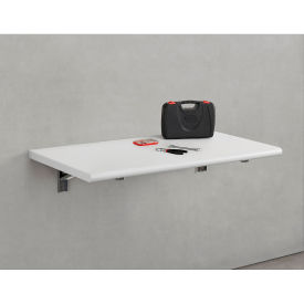 Global Industrial Folding Wall Mount Workbench, 48 x 24", 5/8" Plastic Laminate Top