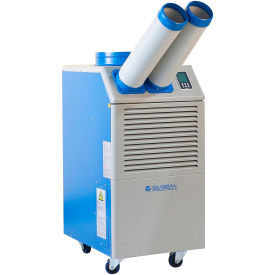 Global Industrial Portable A/C w/ Cold Air Nozzles, 2 Ton, 21,000 BTU, 230V, R32