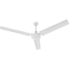 Global Industrial 56" Industrial Ceiling Fan, 4 Speed, 7599 CFM, 120V, White