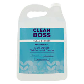 CleanBoss Pro Multi-Surface Disinfectant & Cleaner, Fresh Thyme, 1 Gallon Bottle, 4/Case