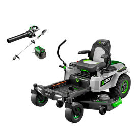 EGO ZT5207L POWER+ 56V Battery Powered 52" Lawn Mower Kit Plus 15" String Trimmer & Blower Combo