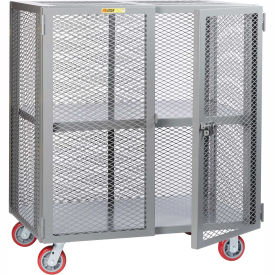 LITTLE GIANT Mobile Storage Locker, Adjustable Shelf, 24 x 48, Poly Whls