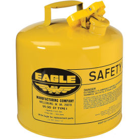 Eagle MFG UI50SY Eagle Type I Safety Can, 5 Gallons, Yellow