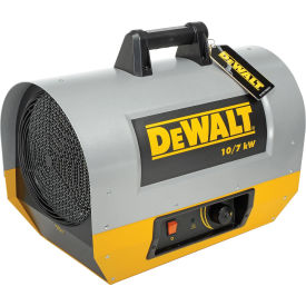 DeWALT Portable Forced Air Electric Heater, 10kW, 240V, Single Phase, 22K to 34K BTU