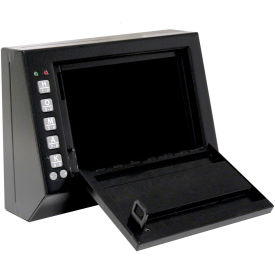 Homak Electronic Lock Pistol Box, Black - 10" x 3-1/2" x 7-1/2" HS10036683