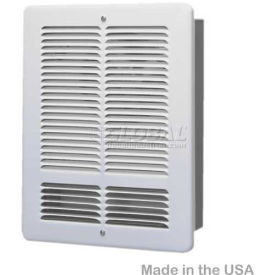 King Forced Air Wall Heater, 1000W, 120V, White