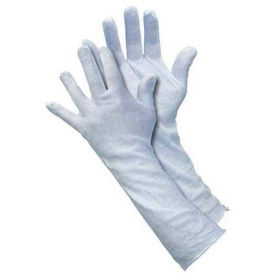 Cotton Inspectors Gloves, Memphis Glove, White, Large, 12 Pairs/Dozen