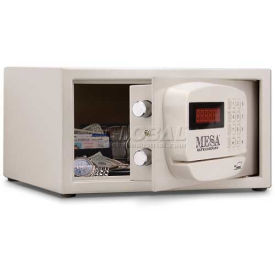 Mesa Safe Hotel & Residential Electronic Security Keyed Differently, 15"W x 10"D x 7"H, White