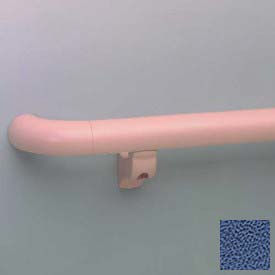 1-1/2" Diameter Round Handrail, Aluminum Retainer, 12' Long, Brittany Blue