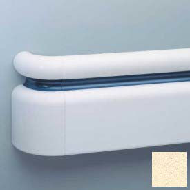 3-Piece Handrail System, Vinyl w/Aluminum Retainer, 6.25" Face 12' Long, Pale Yellow