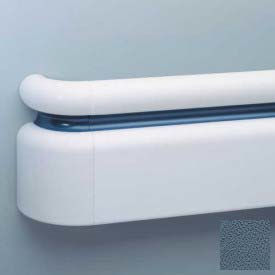 3-Piece Handrail System, Vinyl w/Aluminum Retainer, 6.25" Face 12' Long, Windsor Blue