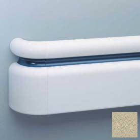3-Piece Handrail System, Vinyl w/Aluminum Retainer, 6.25" Face 12' Long, Harvard Gray