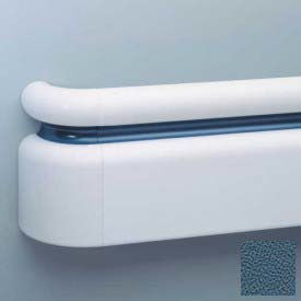 3-Piece Handrail System, Vinyl w/Aluminum Retainer, 6.25" Face 12' Long, Alexis Blue