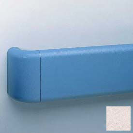 Crash Rail-Type Handrail, Vinyl W/Aluminum Retainers, 5-1/2''H x 12'L, Taupe