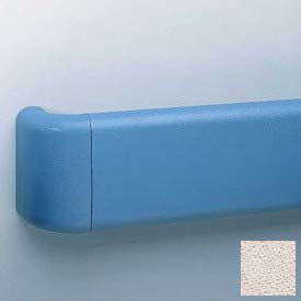 Crash Rail-Type Handrail, Vinyl W/Aluminum Retainers, 5-1/2''H x 12'L, Beige Desert