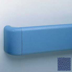 Crash Rail-Type Handrail, Vinyl W/Aluminum Retainers, 5-1/2''H x 12'L, Brittany Blue