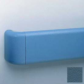 Crash Rail-Type Handrail, Vinyl W/Aluminum Retainers, 5-1/2''H x 12'L, Alexis Blue