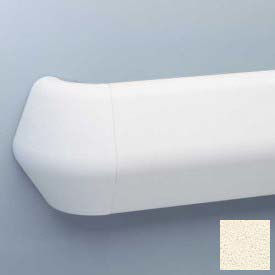 Flex-Action Triangular Handrail/Wall Guard, 5 3/8" Face, 12' Long, Porcelain