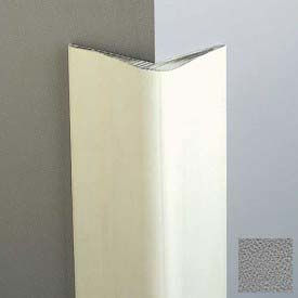 Corner Guard, 4" Wings, 10'H, Gray, Natural Rubber