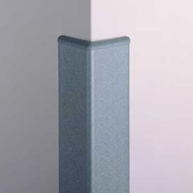 Corner Guard, 90°, 3'' Wings, 12'H W/Caps, Black