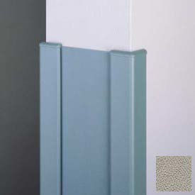 End Wall 90° Corners, 2'' Wings, 4'H W/Caps, 6"W, Chinchilla, Aluminum