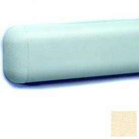 Wall Guard W/Rounded Top & Bottom Edges, 2-516"H x 12'L, Pale Yellow