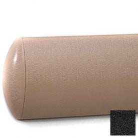 Crescent Series Wall Guard, Aluminum Retainer, 5"H x 12'L, Black