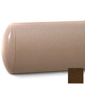 Crescent Series Wall Guard, Aluminum Retainer, 5"H x 12'L, Brown