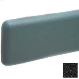 Wall Guard W/Rounded Top & Bottom Edges, 6"H x 12'L, Black