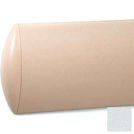 Crescent Series Wall Guard, Aluminum Retainer, 8"H x 12'L, Blue Ice