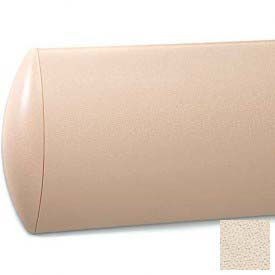 Crescent Series Wall Guard, Aluminum Retainer, 8"H x 12'L, Chablis