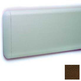 Wall Guard W/Rounded Top & Bottom Edges, 7-3/4"H x 12'L, Brown