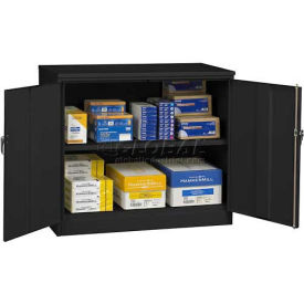 Tennsco Jumbo Storage Cabinet, Unassembled 48"W X 18"D X 42"H, Black