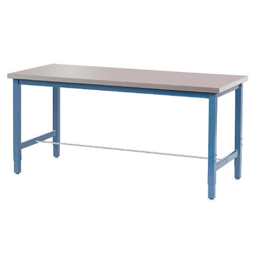 Production Workbench - Stainless Steel Square Edge - Blue 60"W x 30"D - Picture 1 of 4