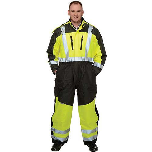 Occunomix Speed Collection Premium Cold Weather Coverall, Hi-Viz Yellow ...