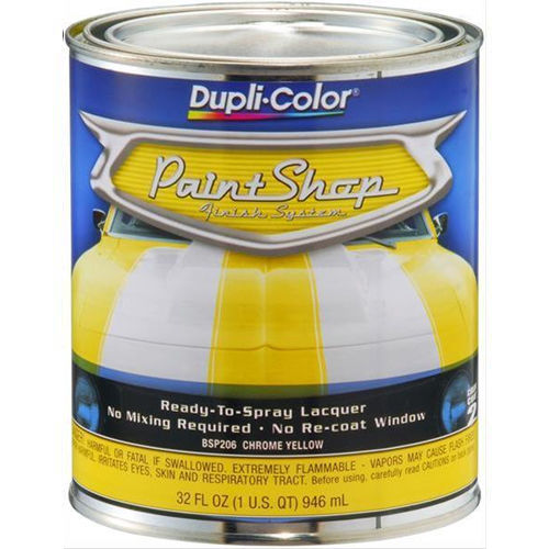 DupliColor Paint Shop Finish System Base Coat Chrome Yellow 32 Oz
