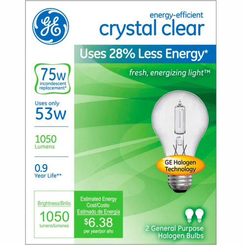 Incandescent Bulb A19 Medium Screw, 1050 Lumens, 100 CRI, 53W, 120V, 2pack 43168787970 eBay